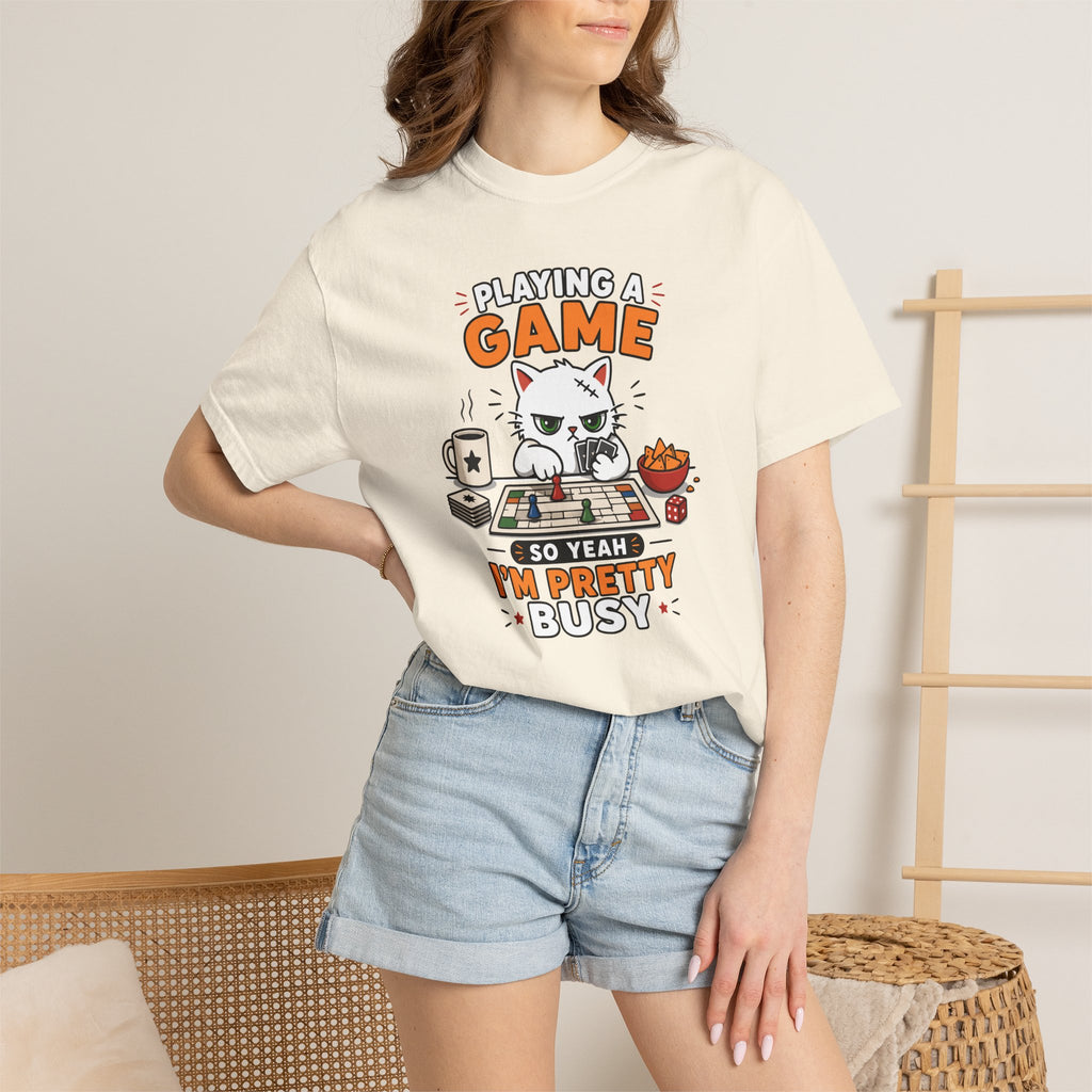 Yeah I’m Busy Cat T-shirt