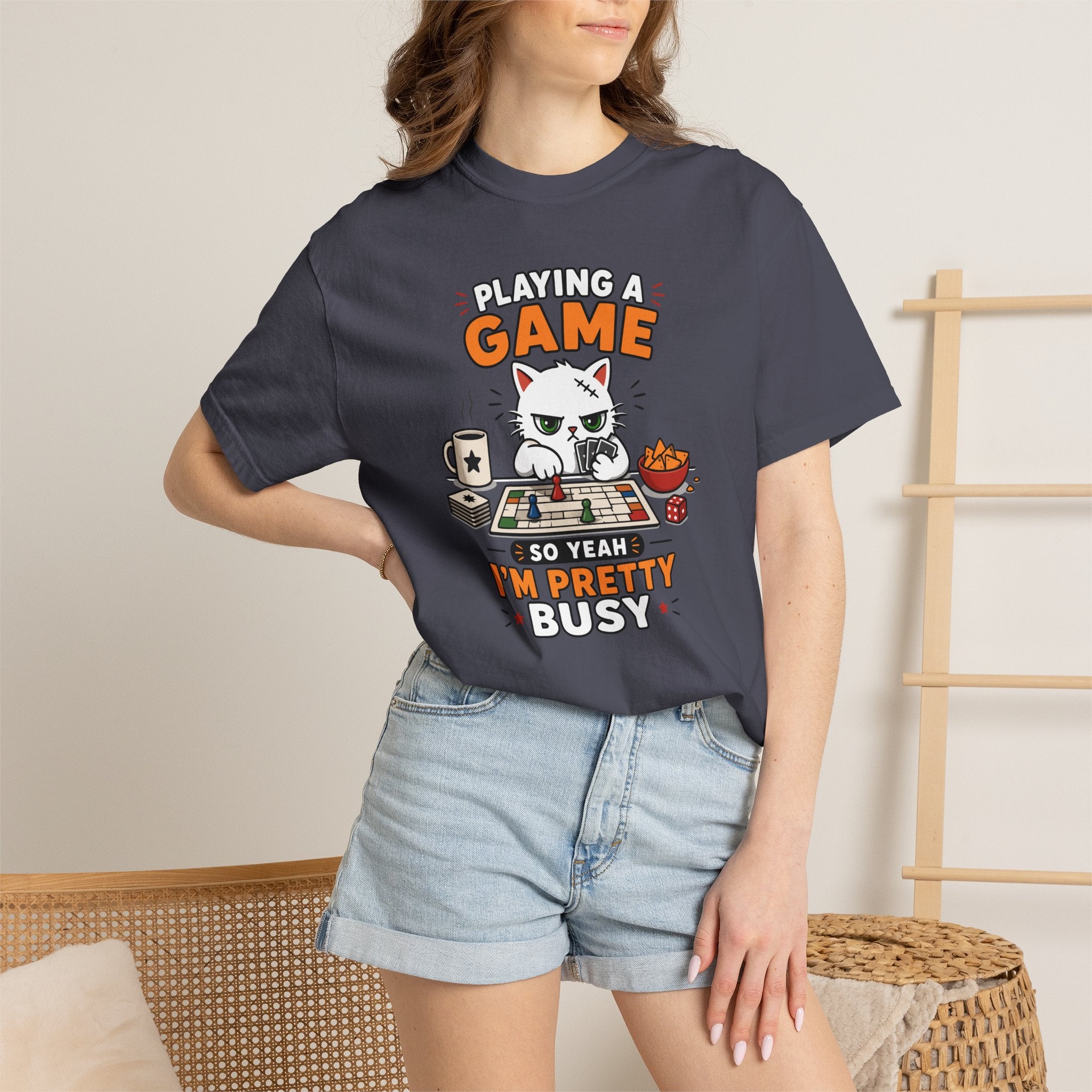 Yeah I’m Busy Cat T-shirt