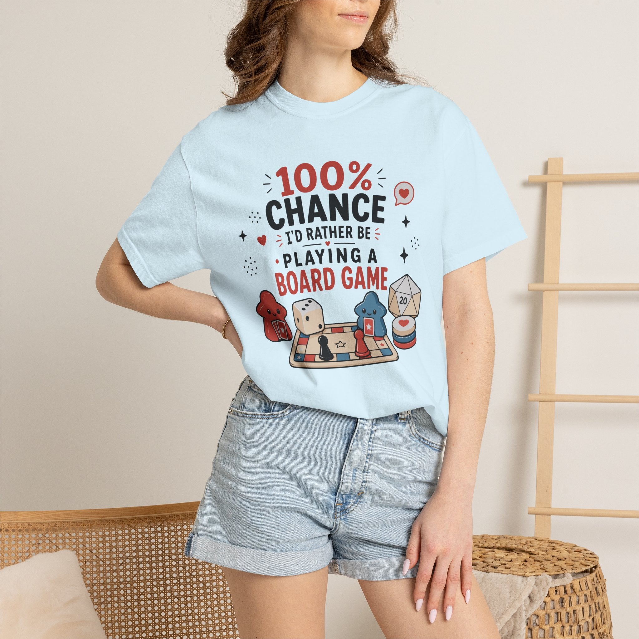 100 Percent Chance I’d Rather be Playing a Board Game T-shirt