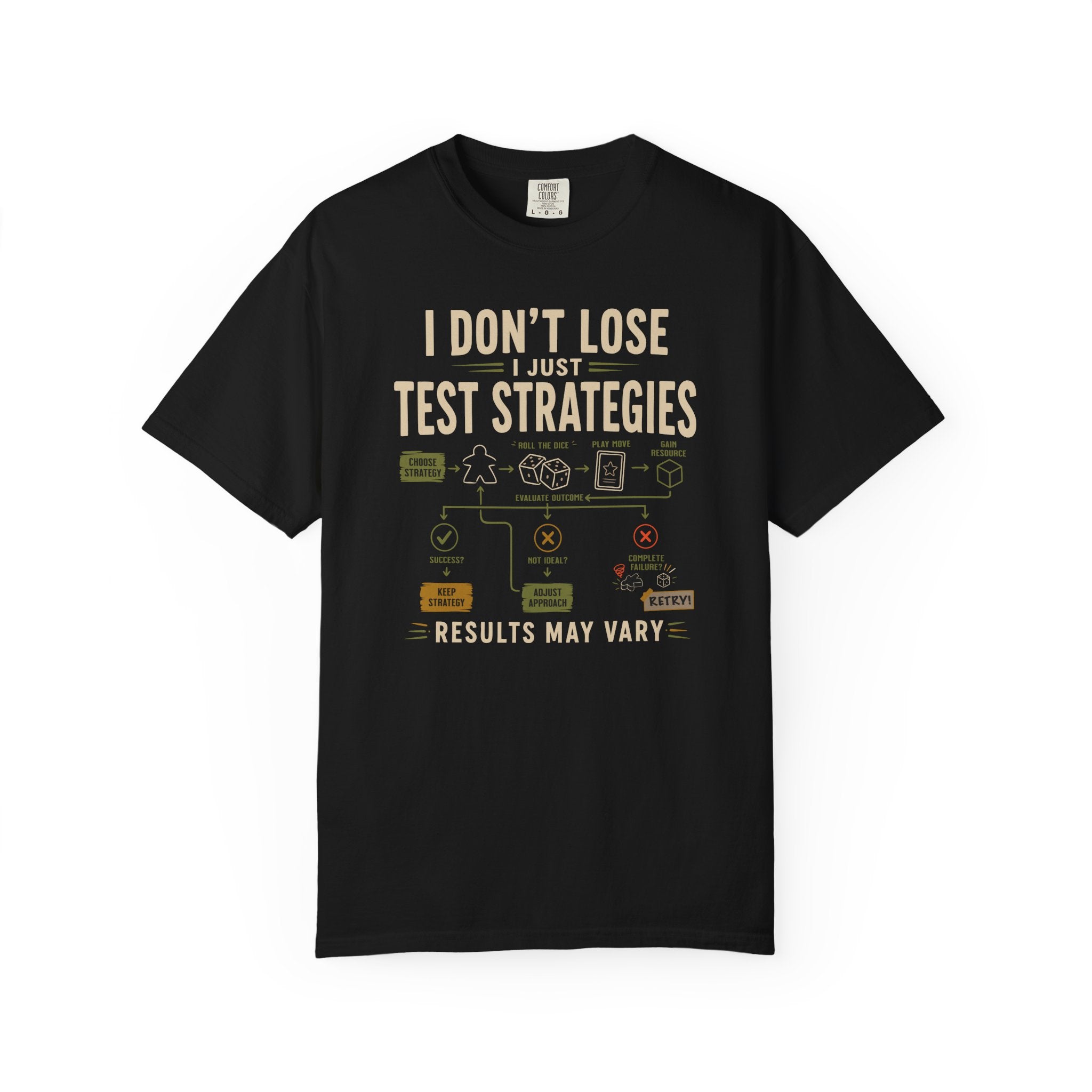 I Don't Lose I Test Strategies T-shirt