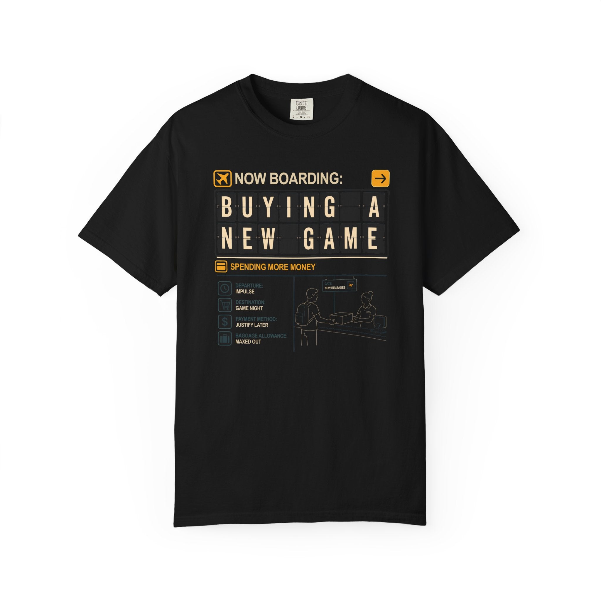 Buying a New Game at the Airport T-shirt