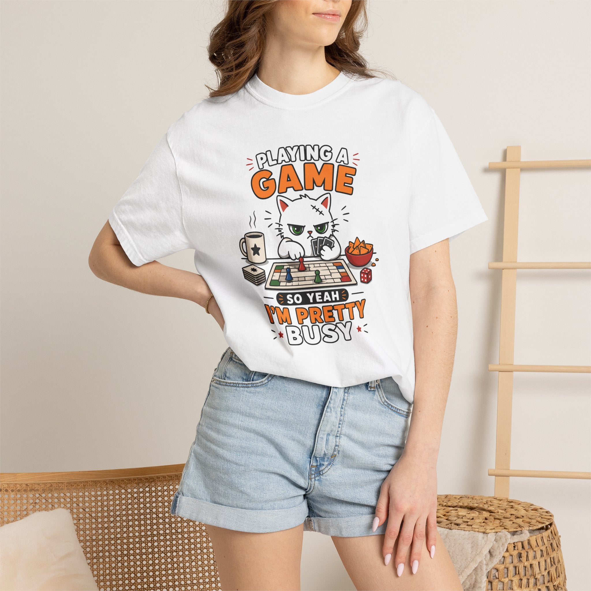 Yeah I’m Busy Cat T-shirt
