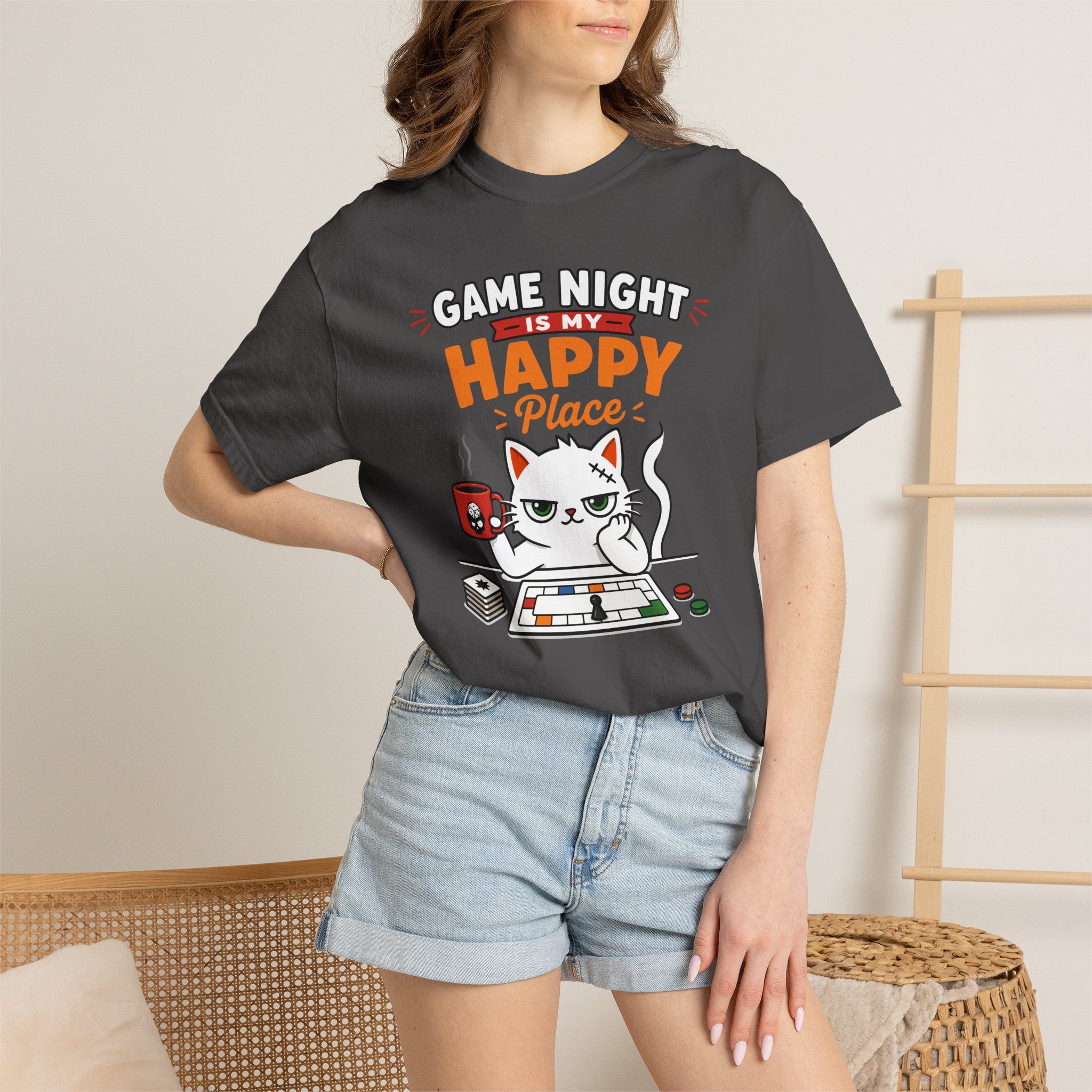 Happy Place Cat T-shirt