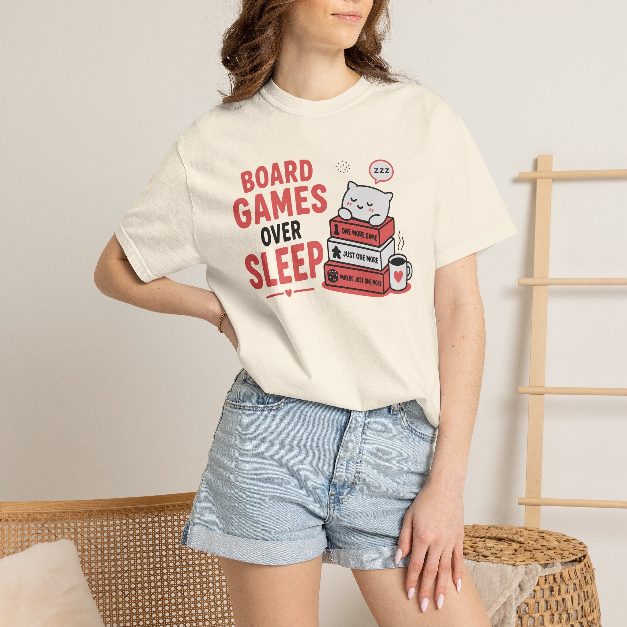 Board Games Over Sleep (Cute) T-shirt
