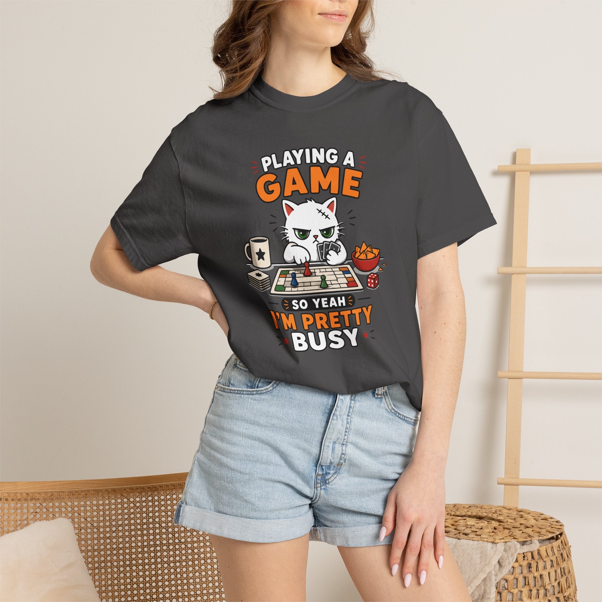Yeah I’m Busy Cat T-shirt