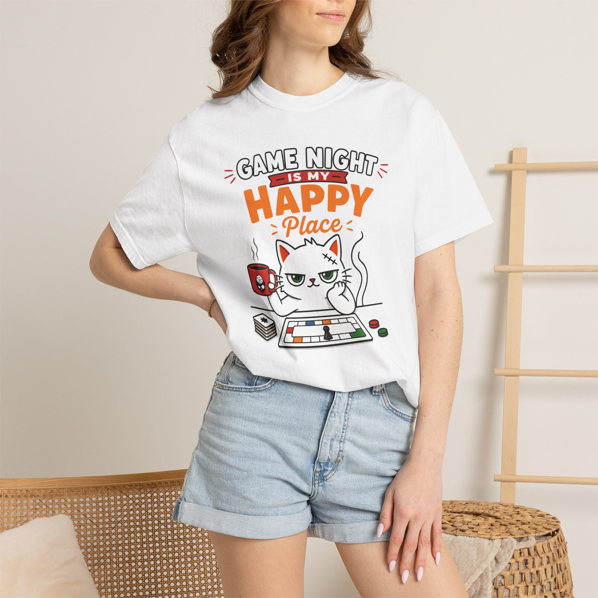 Happy Place Cat T-shirt